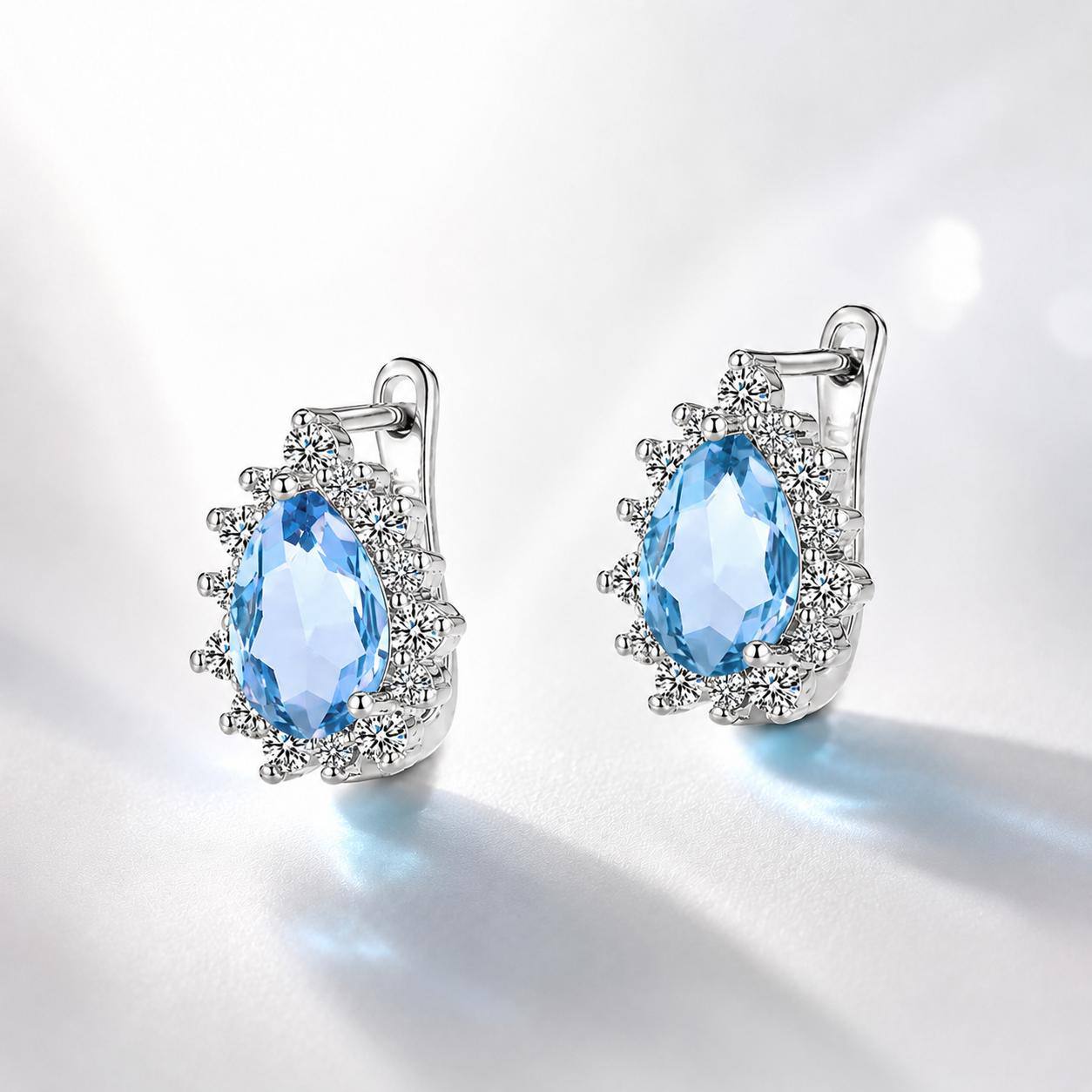 Royal Drop Earrings - 925 Sterling Silver