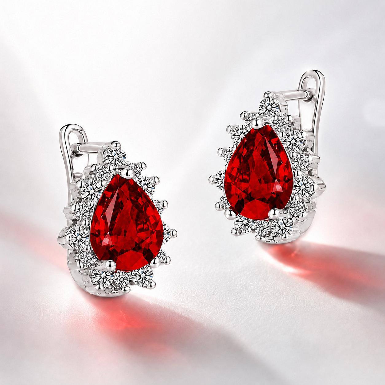 Royal Drop Earrings - 925 Sterling Silver