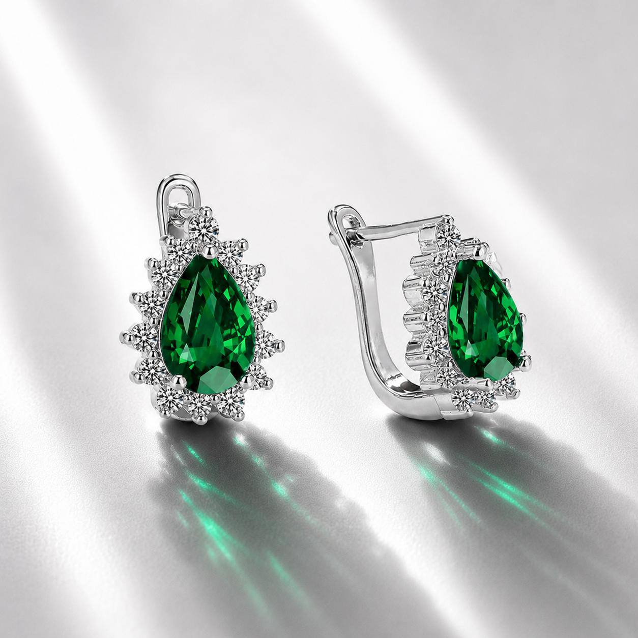 Royal Drop Earrings - 925 Sterling Silver