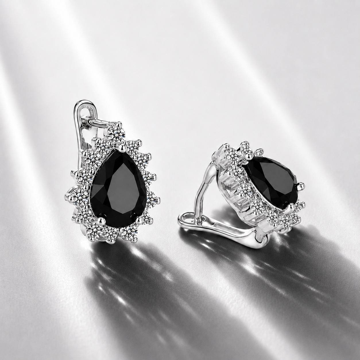 Royal Drop Earrings - 925 Sterling Silver