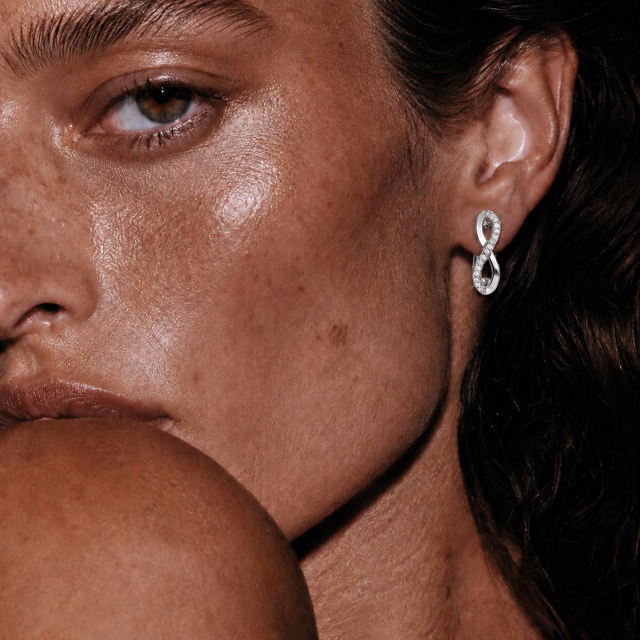 Infinity Glow Ohrringe – 925 Sterling Silber