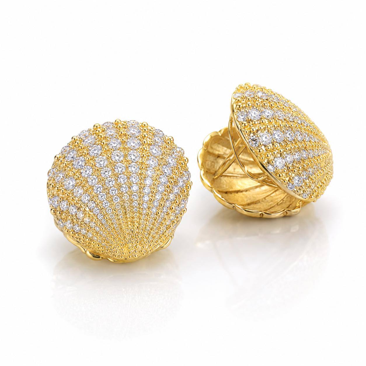 Aurora Shell Ohrringe – Gold