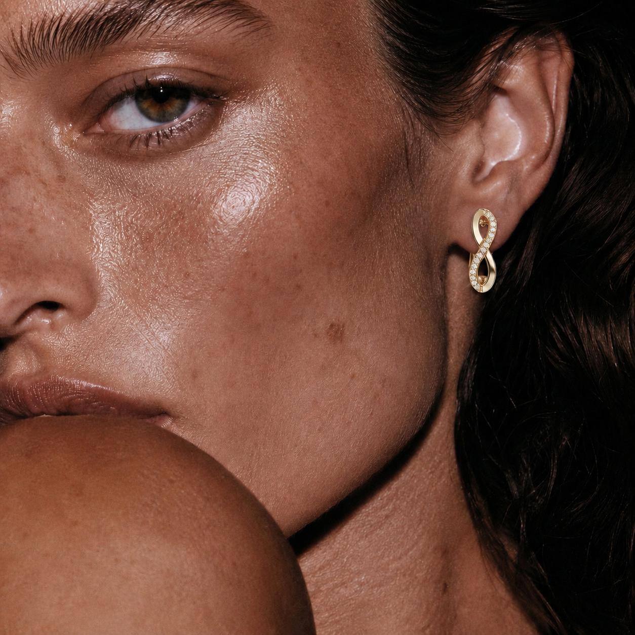 Infinity Glow Ohrringe – Gold